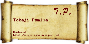 Tokaji Pamina névjegykártya